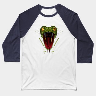 snake head angry Baseball T-Shirt